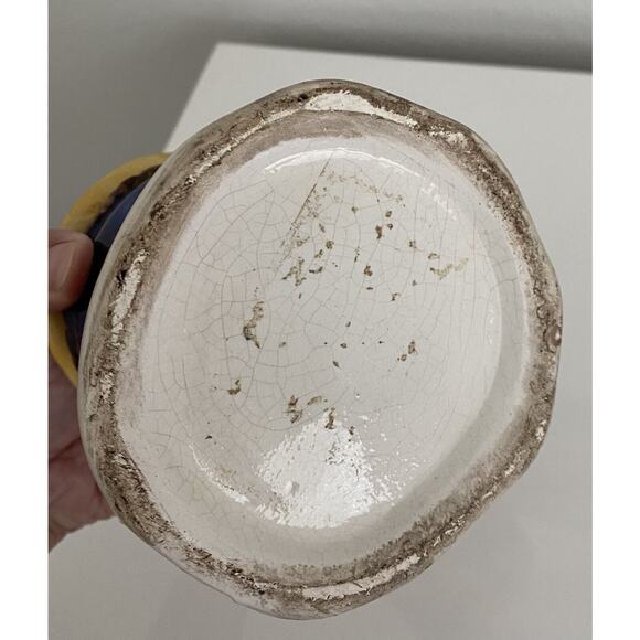 Vintage Majolica Tobacco Humidor with a‎ Man Wearing a Hat - Picture 7 of 8